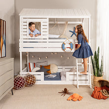Load image into Gallery viewer, Solid Wood Bunk Bed White