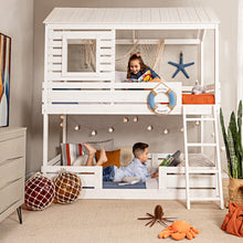 Load image into Gallery viewer, Solid Wood Bunk Bed White