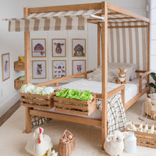Load image into Gallery viewer, Market Tent Twin Bed - Beige and White