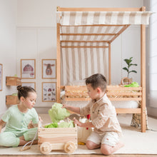 Load image into Gallery viewer, Market Tent Twin Bed - Beige and White