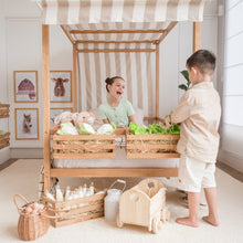 Load image into Gallery viewer, Market Tent Twin Bed - Beige and White