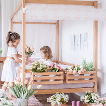 Load image into Gallery viewer, Market Tent Twin Bed - Pink and White