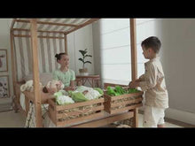 Load and play video in Gallery viewer, Market Tent Twin Bed - Beige and White