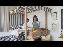 Load and play video in Gallery viewer, Market Tent Twin Bed - Black and White