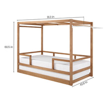 Load image into Gallery viewer, Market Tent Twin Bed - Beige and White
